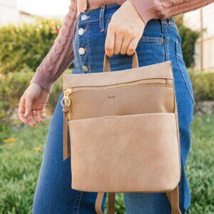 NWT CO-LAB CoLab Suede Backpack in Earth Retail Price $90.00